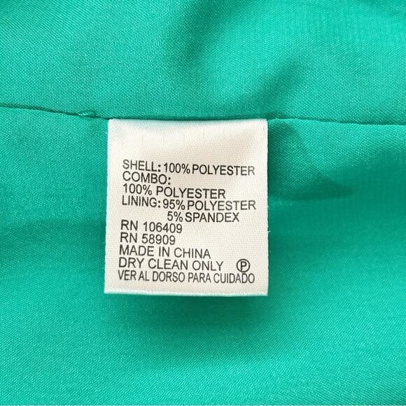 Antonio Melani Crochet Lace Sheath Dress Womens Size 10 Green Short Sleeve - Picture 13 of 14